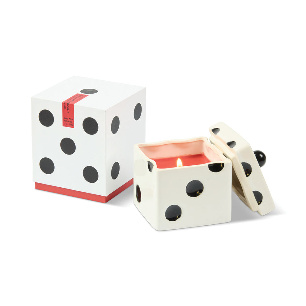 Candela in Ceramica Lucky Dice Tabacco Patchouli 283g Paddywax