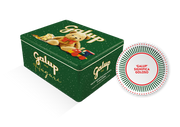 Panettone Classico Gran Galup Scatola di Latta Verde con Piattino Porcellana 750g Galup