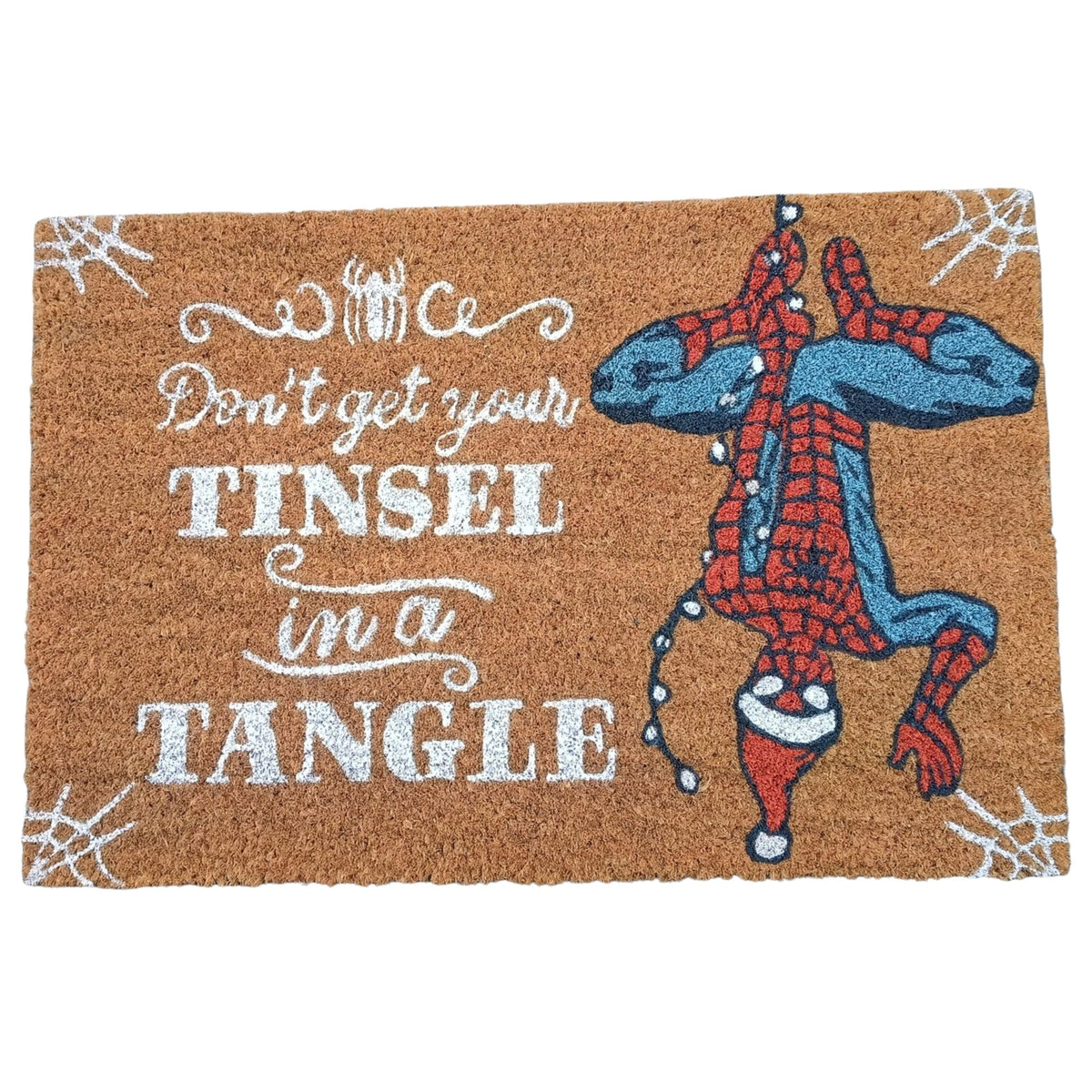 Zerbino Natalizio Spider-Man Tinsel 40x60cm Marrone Peraga Christmas