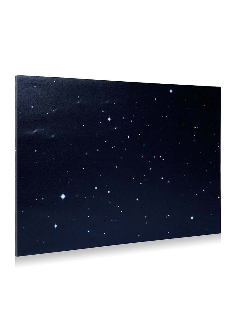 Sfondo Tela Luminoso Stelle Scintillanti Blu Notte 76cm X 56cm Vedeco