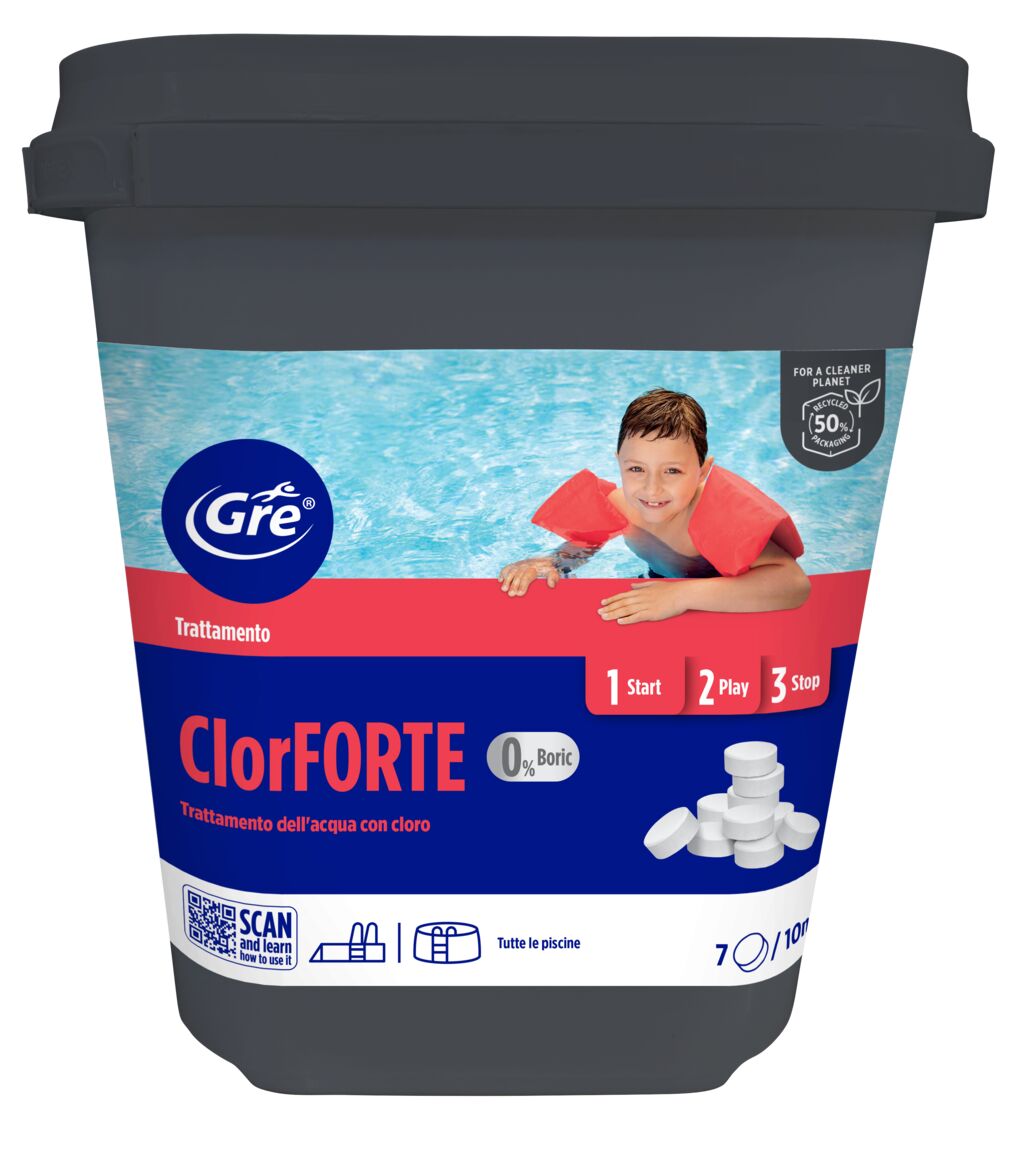 Gre Cloro Shock ClorFORTE en comprimés de 30 g, 5 kg