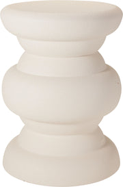 Tavolino Rotondo D31 cm Bianco Naturale