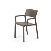 Sedia Trill con braccioli 58,5 x 53,5 x 82,5 Cm Tabacco Nardi