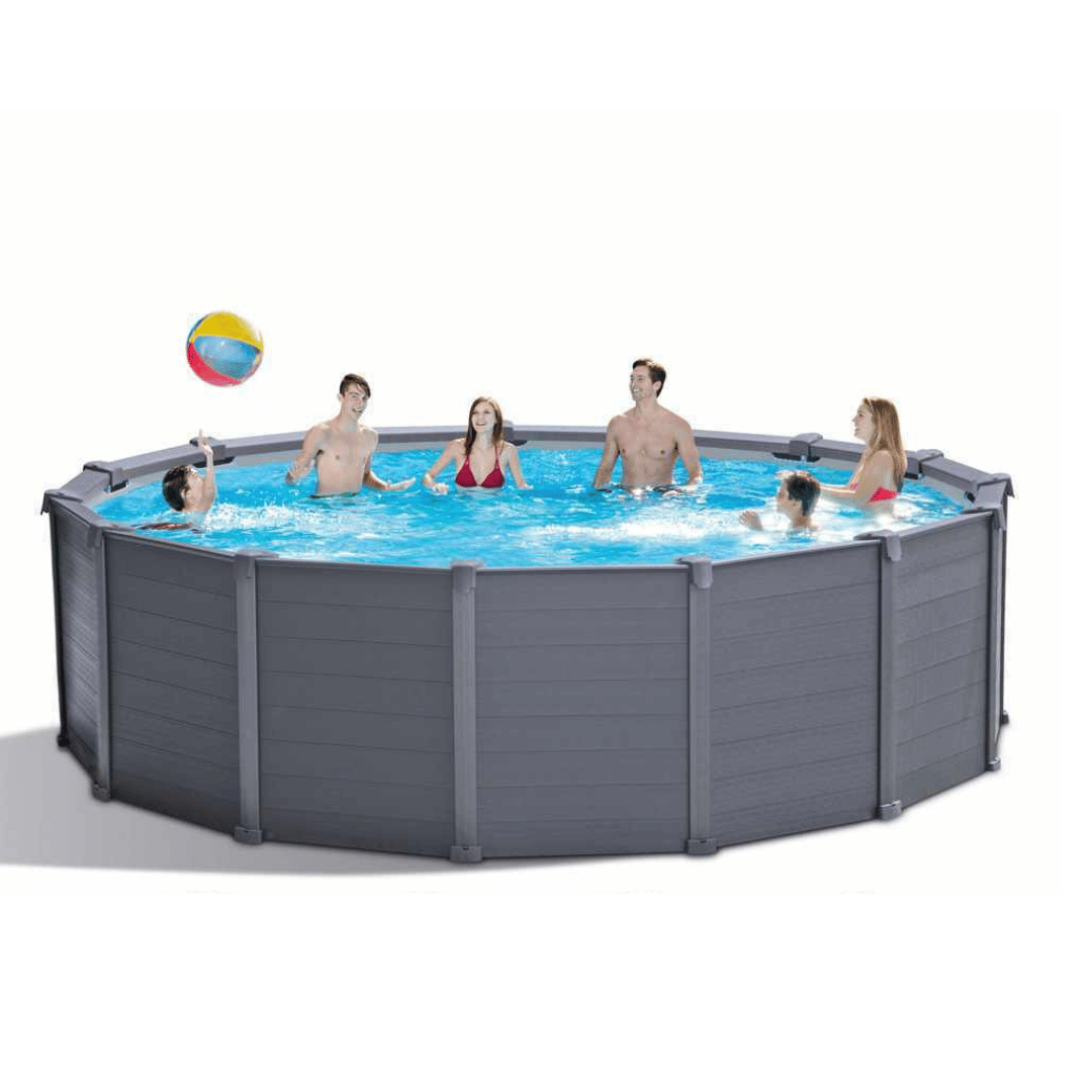 PISCINA GRAPHITE 478X124CM CON POMPA A SABBIA E ACCESSORI