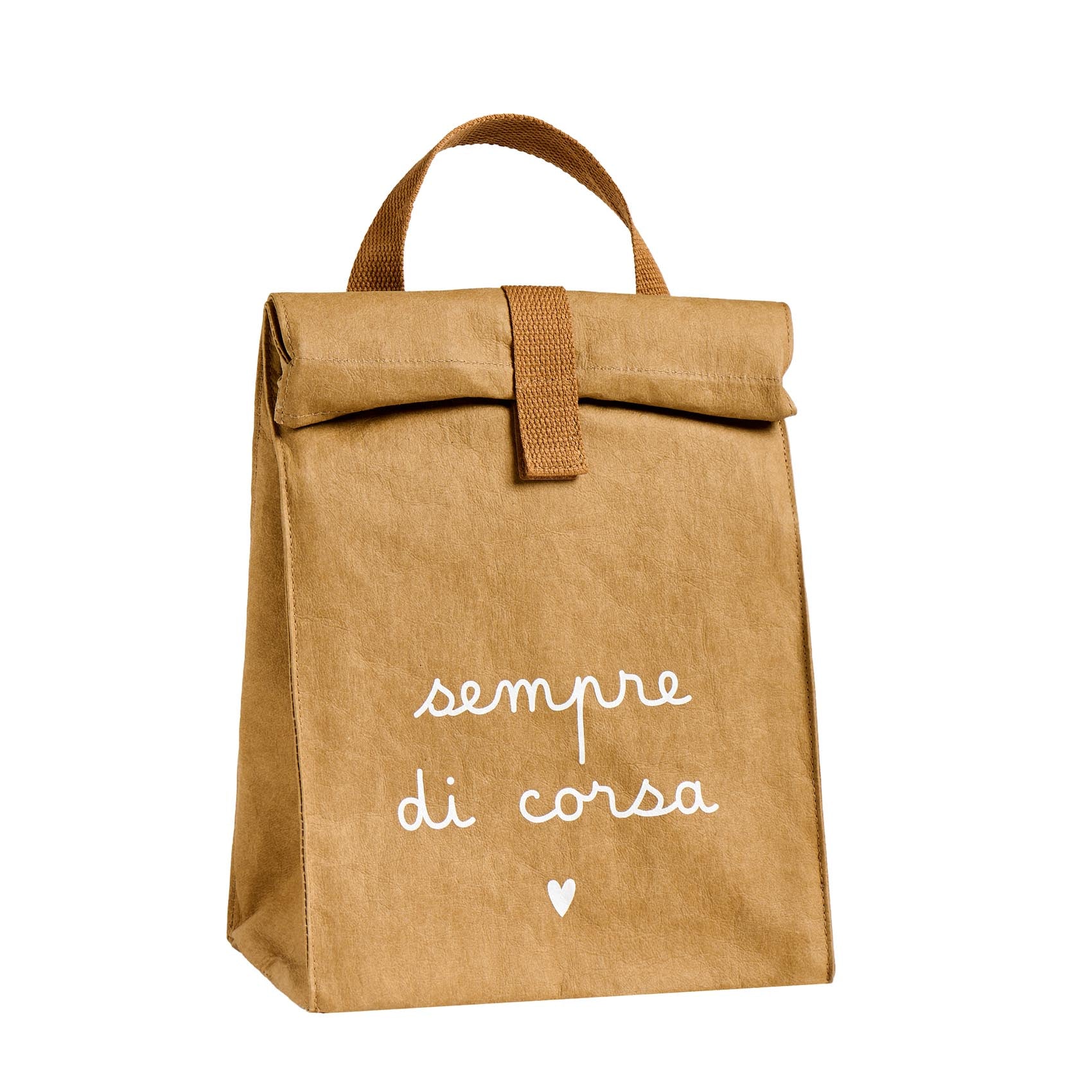 Porta-pranzo Sempre di corsa 22 x 15 x h36 cm Avana Simple Day