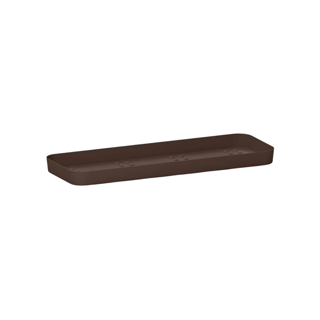 Sottofioriera rettangolare in plastica Cleo 60cm Bronzo VECA