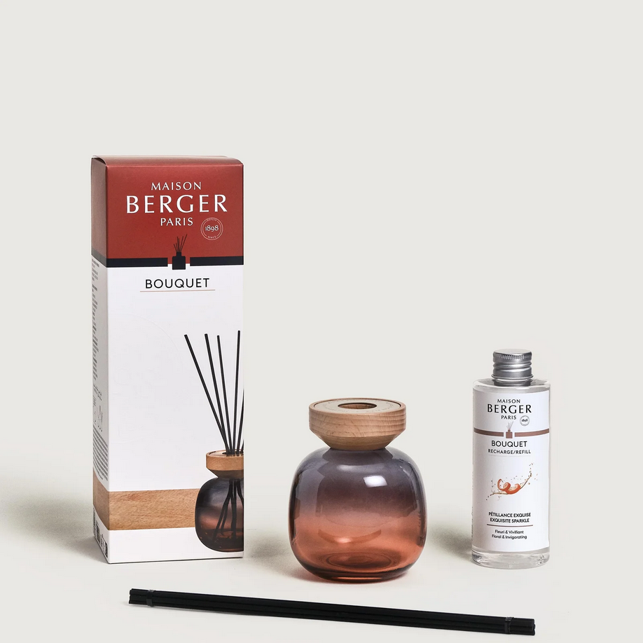 Bouquet WOOD Rouge e Gris 180ml Pétillance Exquise Maison Berger