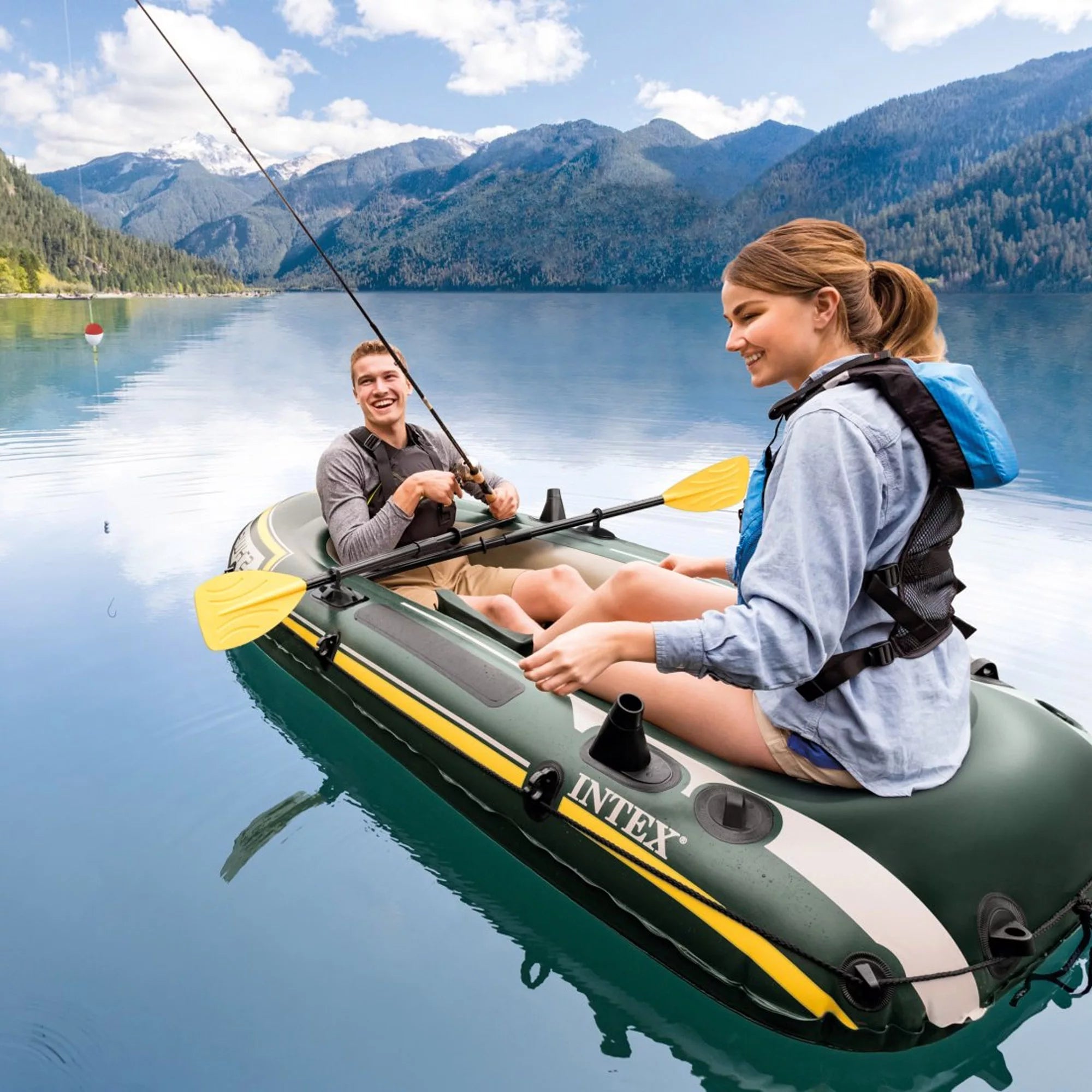 Intex Seahawk 2 Schlauchboot-Set 236x114x41 cm