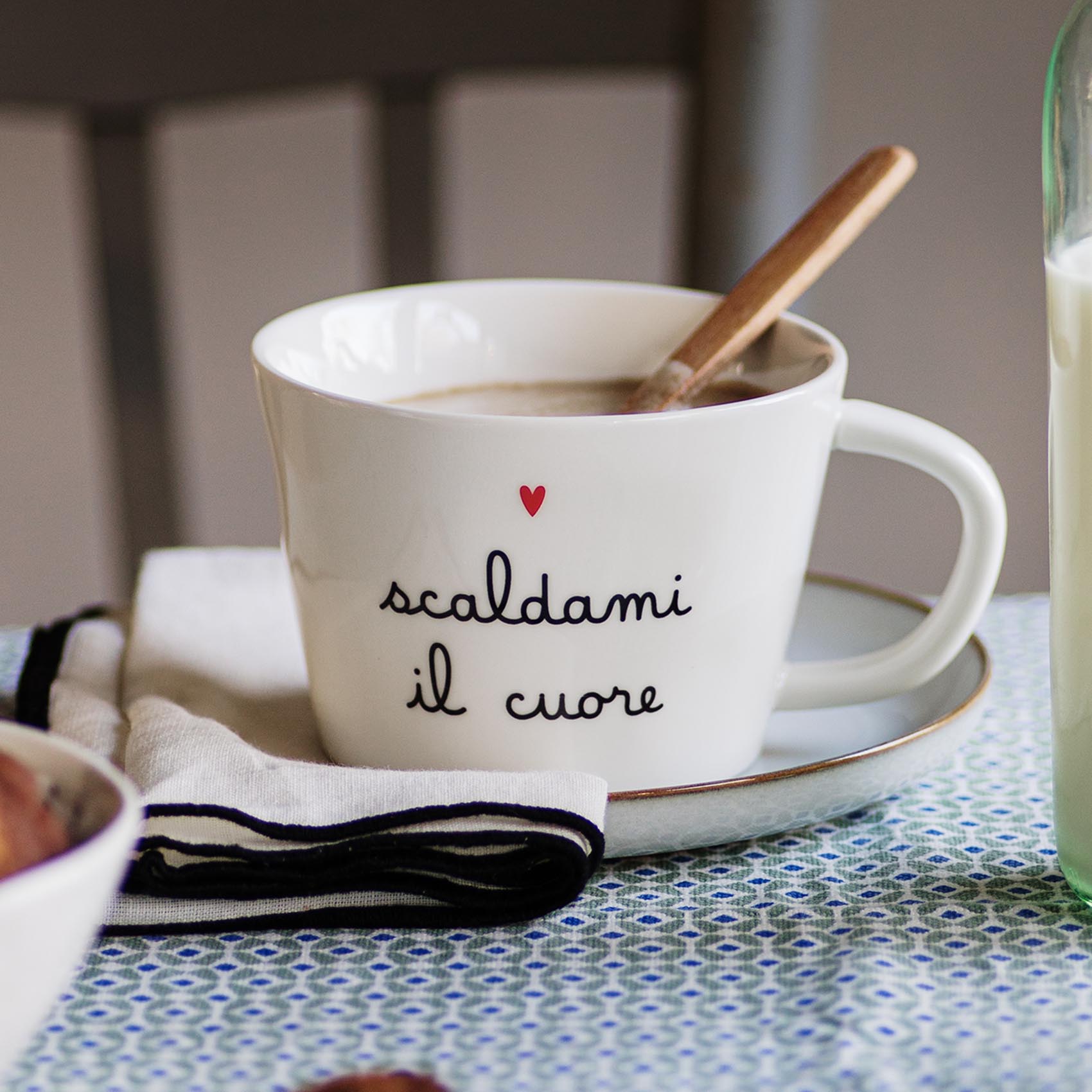 Set 2 tazze colazione 280ml Scaldami il cuore SIMPLE DAY