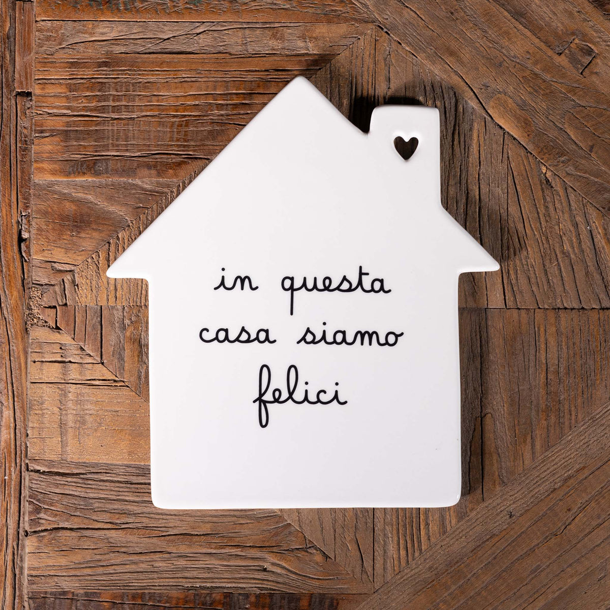 Sottopentola casa decoro In questa casa siamo felici 22x20cm Simple Day