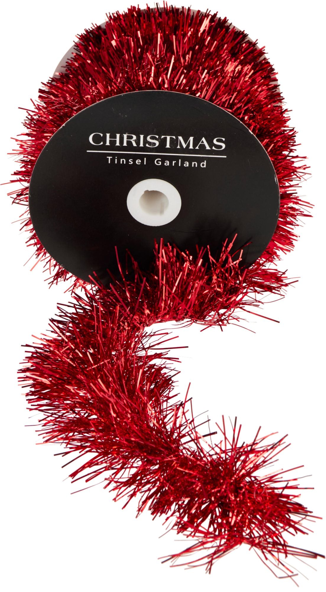 Ghirlanda tinsel in rotolo 10 m rossa PERAGA CHRISTMAS
