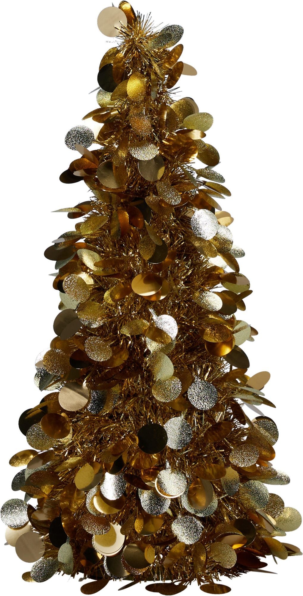Albero decorativo in tinsel 46 cm oro scuro PERAGA CHRISTMAS