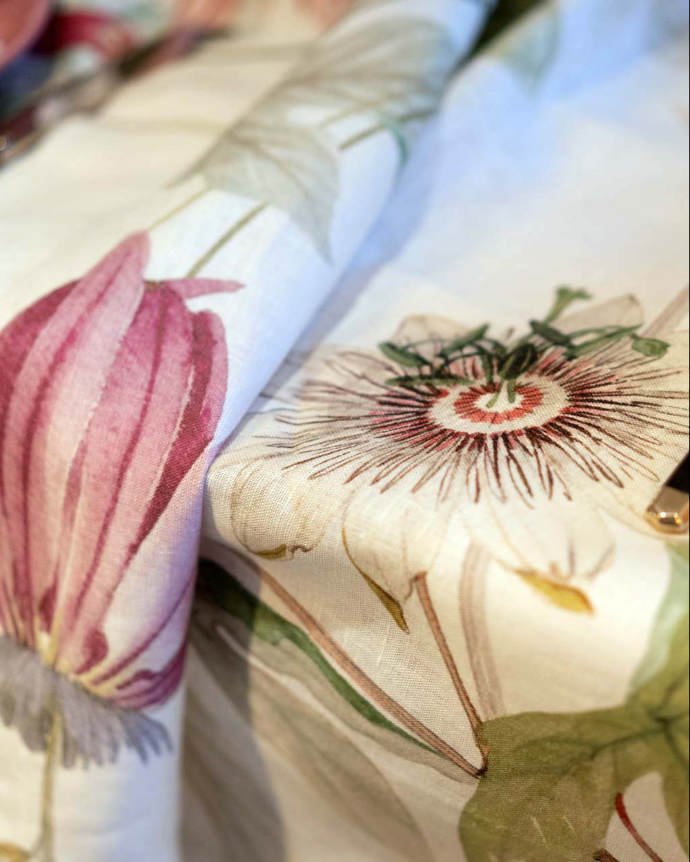 Tovaglia Granadilla Crema 160x230 cm Tessitura Toscana Telerie - immagine 3