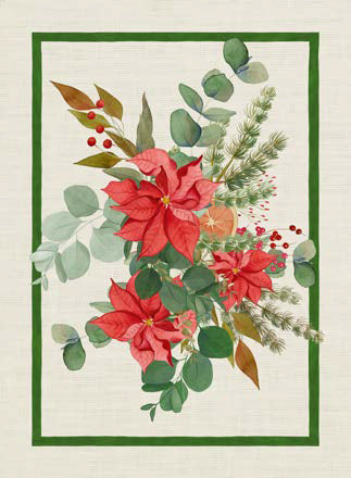 Canovaccio da Cucina Garland Glee Verde Tessitura Toscana Telerie - immagine 1