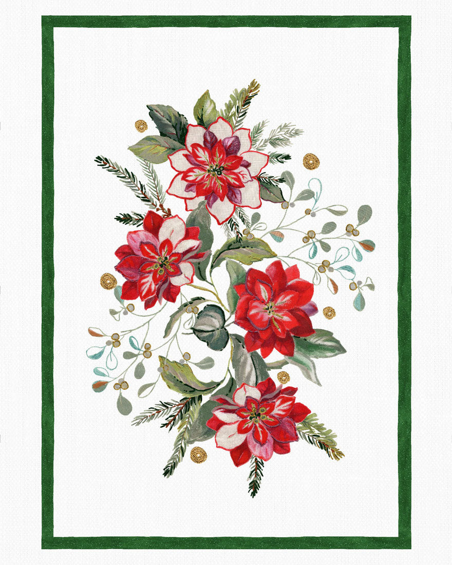Canovaccio da Cucina Etoile Fiori  50x70cm TESSITURA TOSCANA - immagine 1