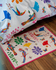 Tappetino Origami Floreale 52x80 cm Tessitura Toscana Telerie - immagine 1
