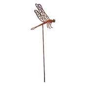 Libellula su Asta Decorazione da Giardino Effetto Ruggine