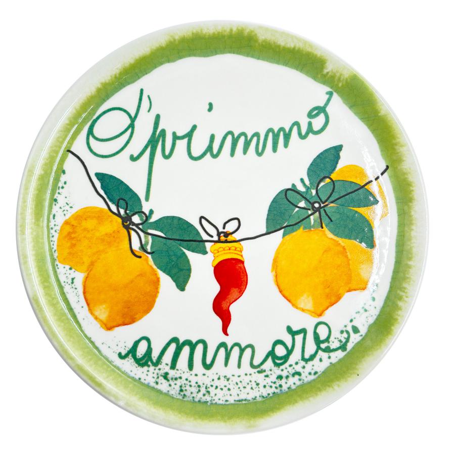 Piatto Pizza O' PRIMMO AUMM' D31cm Rose & Tulipani