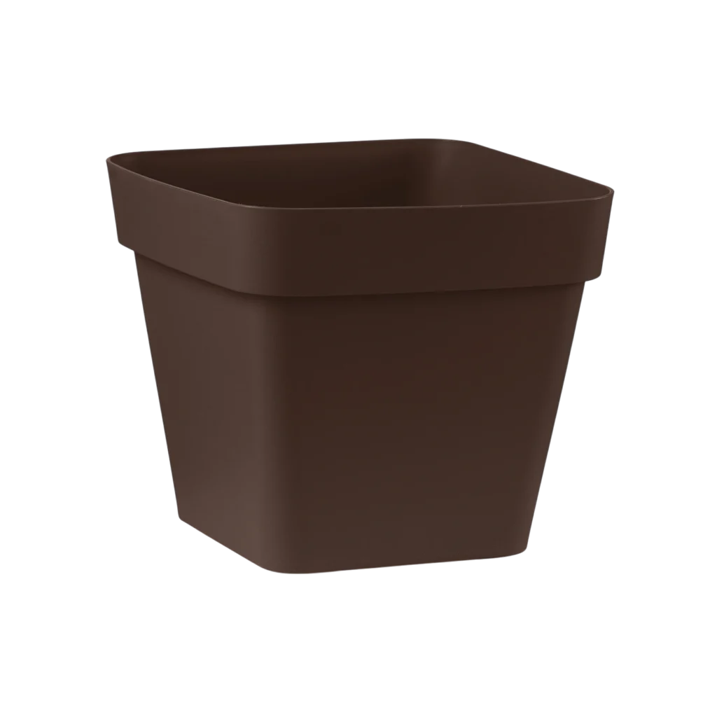 Vaso quadrato Cleo D20 cm bronzo VECA