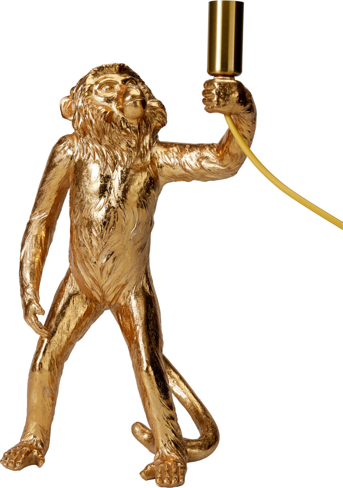Lampada da tavolo scimmia 23x21x38cm Oro