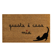 Zerbino decoro gatto 45x75cm Marrone Simple Day