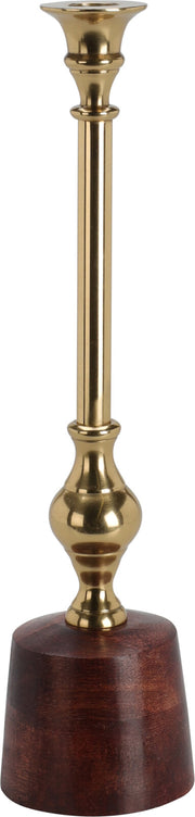 PORTA CANDELA BASE IN LEGNO 36CM