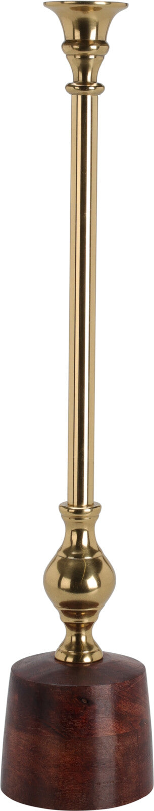 PORTA CANDELA BASE IN LEGNO 45CM