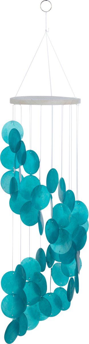 Sonaglio a Vento a Cascata Blu 14.5X14.5X56cm