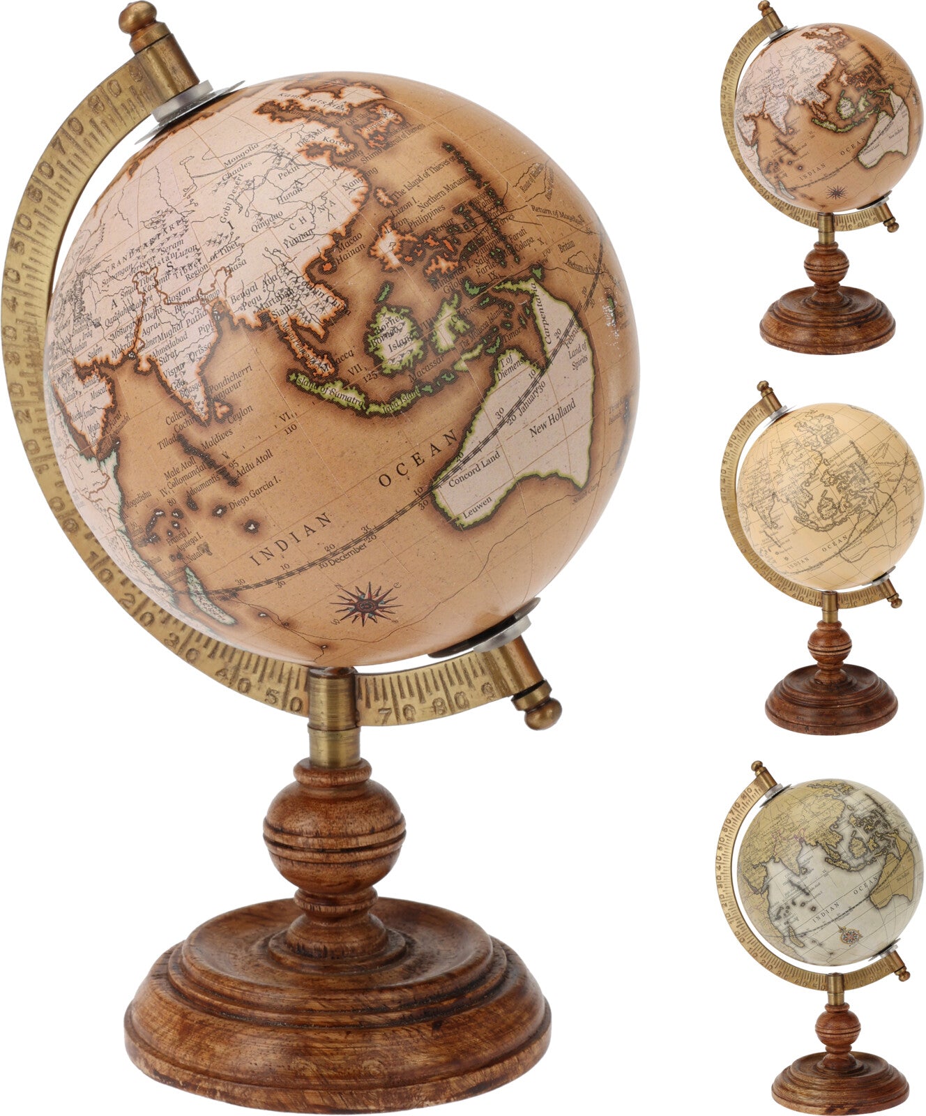 1 MAPPAMONDO DECORATIVO 13CM COLORE ASSORTITO