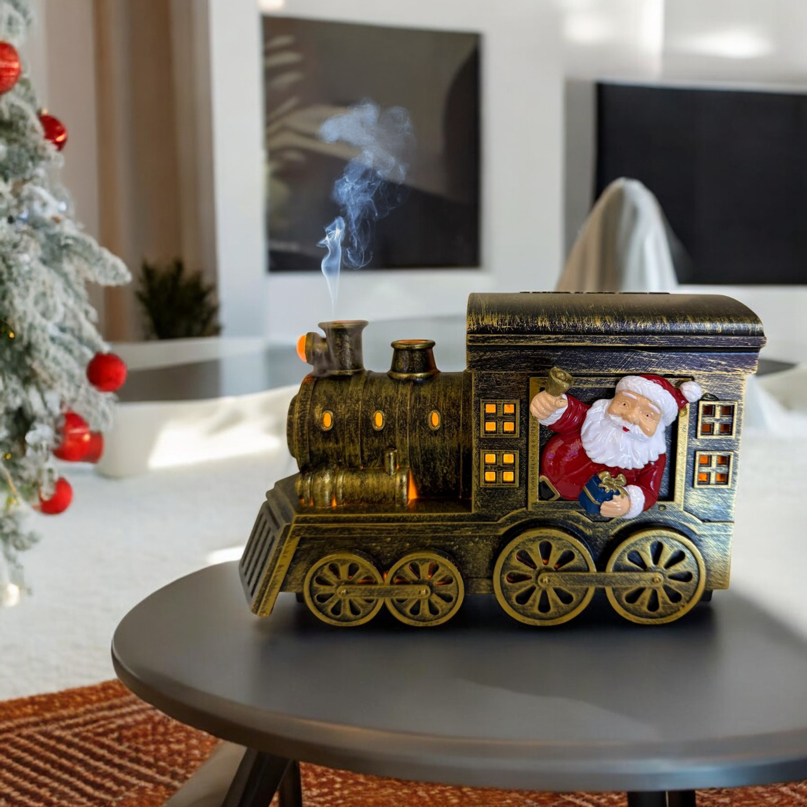 TRENINO DIFFUSORE DI PROFUMO LED 21,5XH13CM CON MUSICA