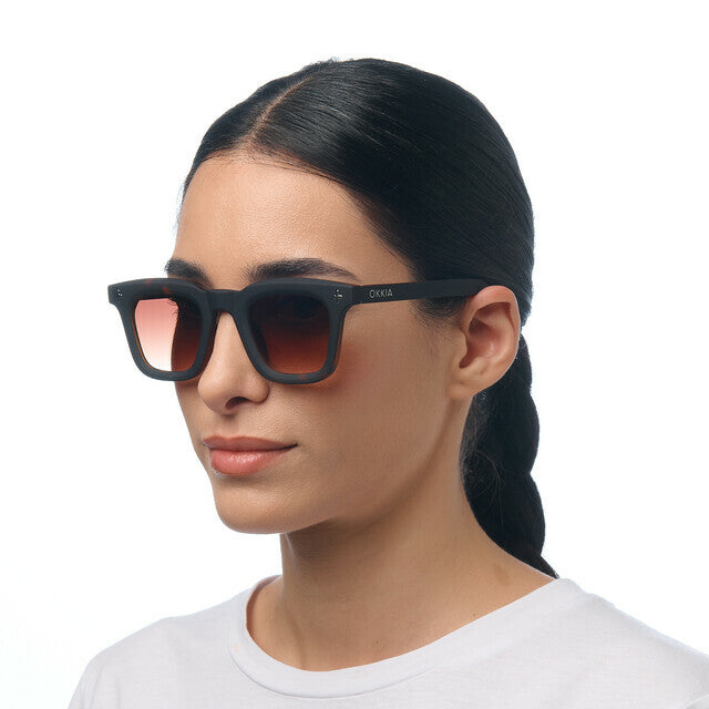 Occhiali da Sole Modello Firenze Havana Black Lenti Marroni OKKIA - immagine 8