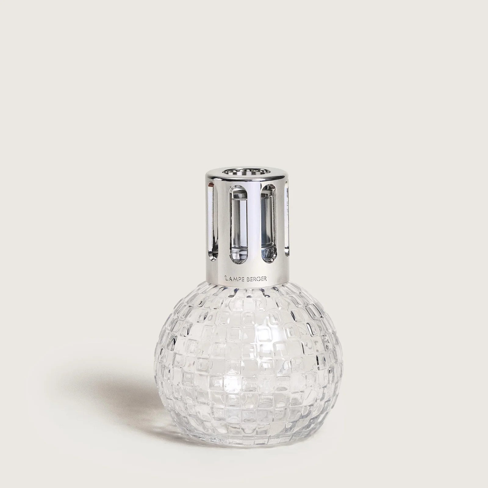 Cofanetto Diffusore Catalitico Disco Trasparente 18,6cm Ricarica 250ml Liliflora Lampe Berger