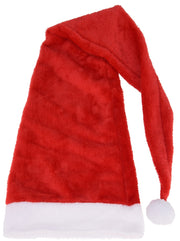 CAPPELLO DI BABBO NATALE PELOSO, COLORE ROSSO, 125CM