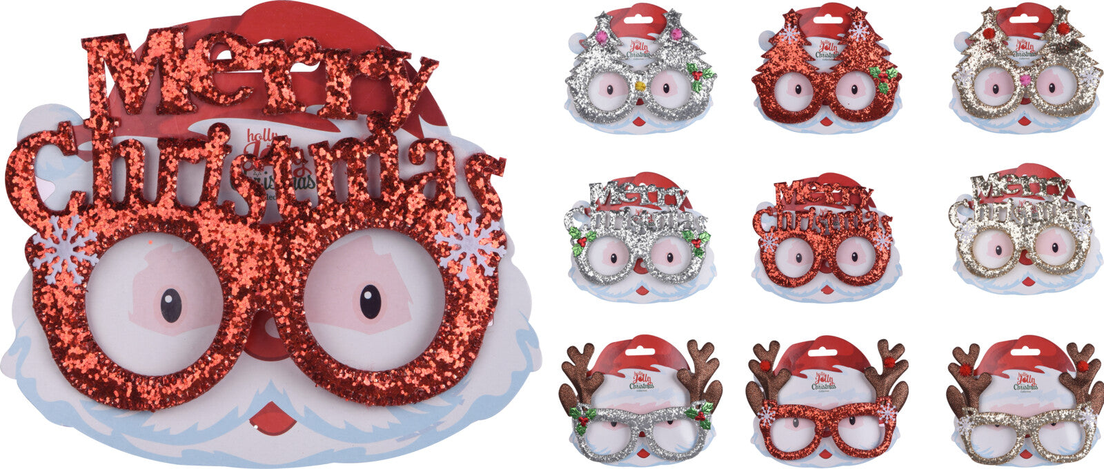 PAIO DI OCCHIALI XMAS NATALIZI ASSORTITI