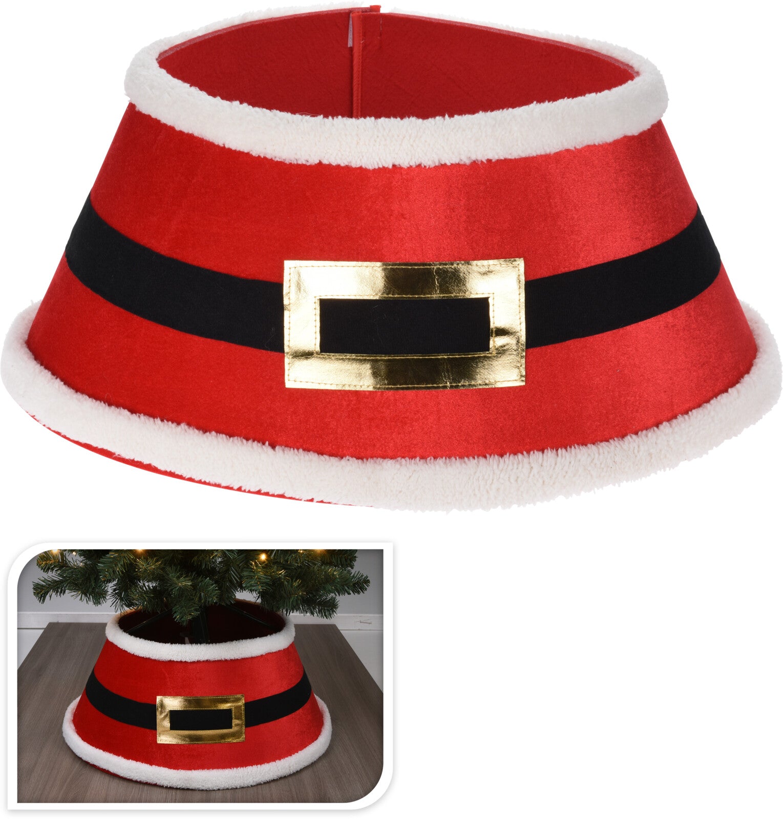 COPRIBASE PER ALBERO DI NATALE DECORAZIONE BABBO NATALE 60CM