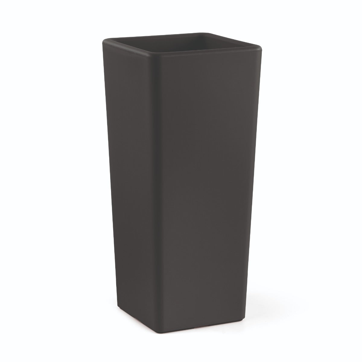 VASO CACHE-POT CLOU QUADRATO H.1MT ANTRACITE