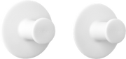 SET 2 GANCI PORTA-ASCIUGAMANI BIANCO