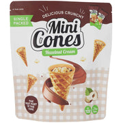 Mini coni wafer ripieni di crema alla nocciola, 100 g