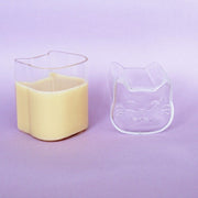 Set Bicchierini Shot a Forma di Gatto in Vetro 5 x 4,5 x 5,5 cm - Trasparente (2 pz)