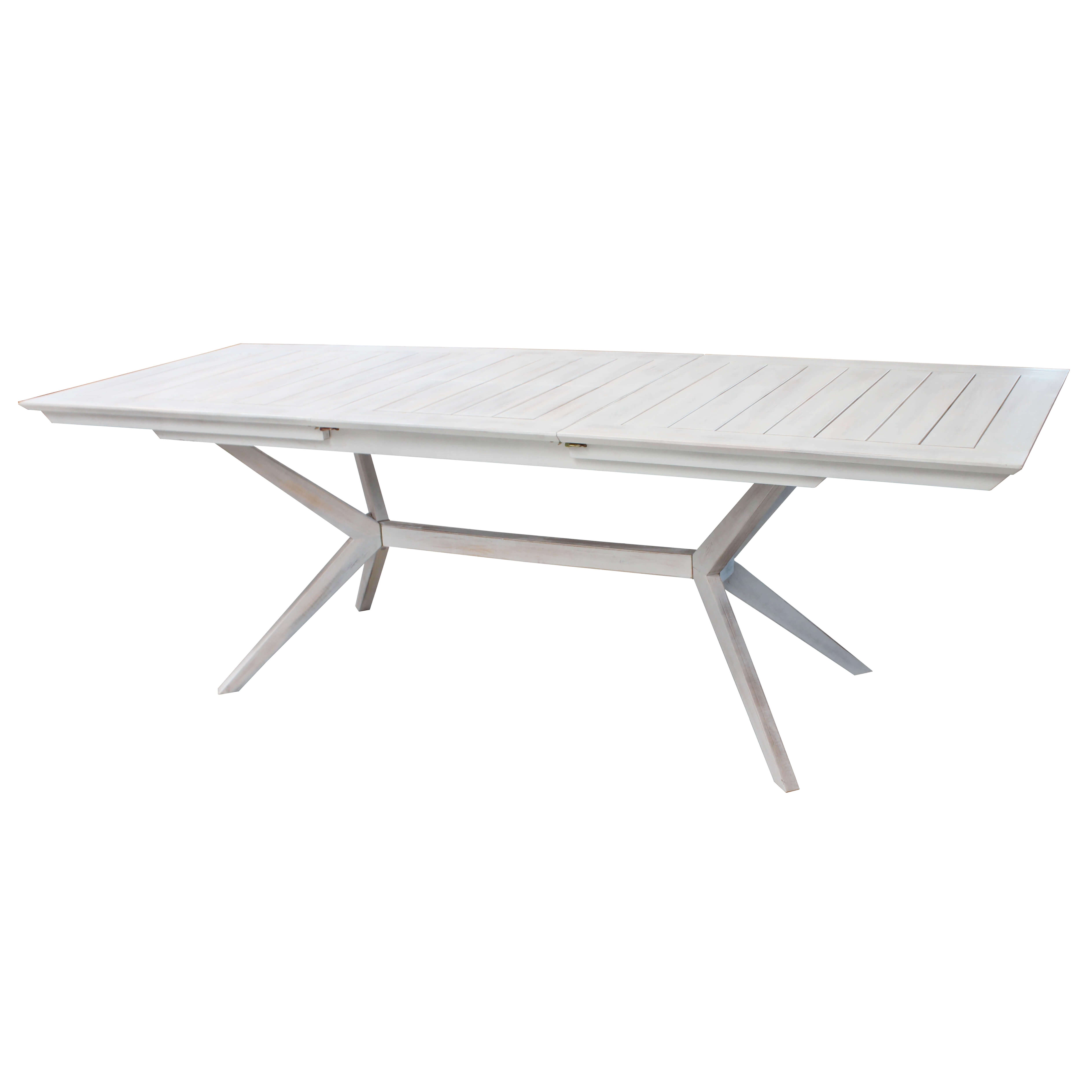 TAVOLO BALI 180/240 X 90 BIANC
