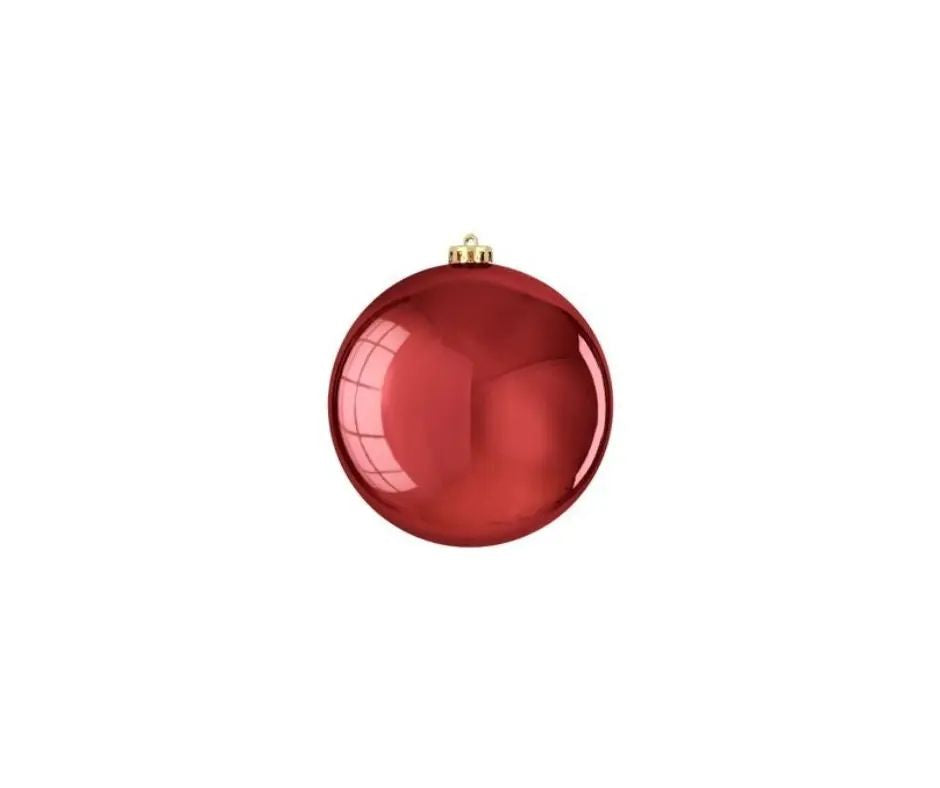 Mica Decorations Pallina di Natale 25 cm, rosso lucido