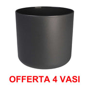 OFFERTA 4 VASO B.FOR SOFT ROUND 22CM ANTRACITE