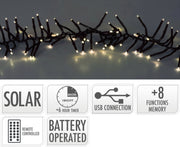 GHIRLANDA 768 LED, RICARICABILE, BIANCO CALDO