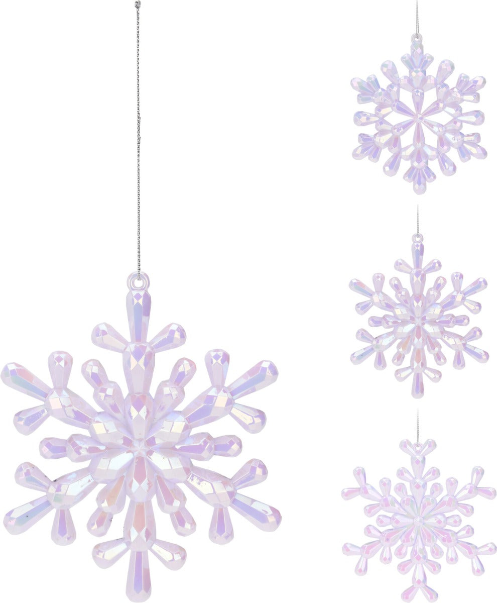 FIOCCO NATALIZIO DA APPENDERE, 12CM, COLORE ROSA, MODELLO ASSORTITO