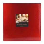 SOTTOPIATTO NATALIZIO QUADRATO, 30X30X0,5CM, ROSSO