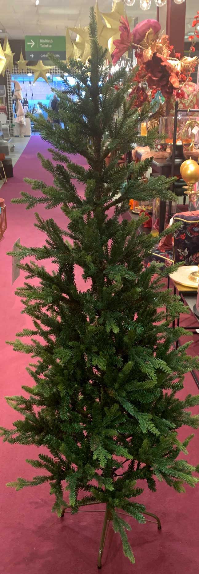 ALBERO DI NATALE QUEENSLAND 210CM SLIM VERDE