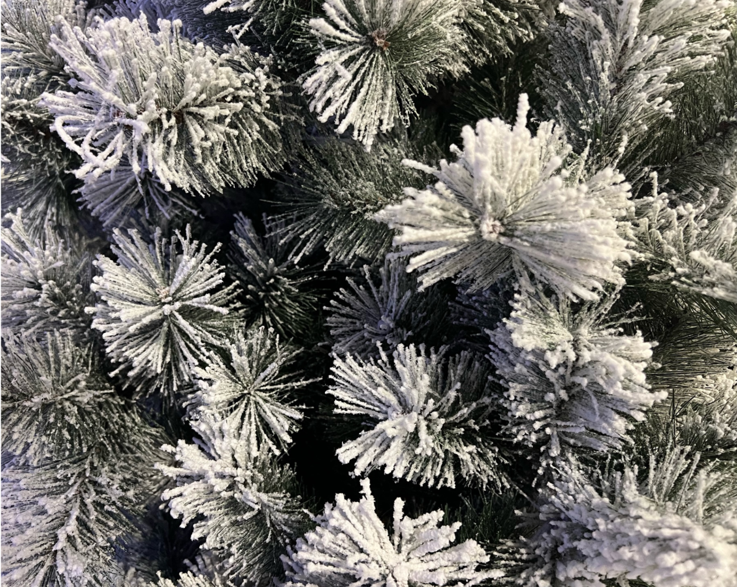 ALBERO DI NATALE DES ALPES 210CM INNEVATO FLOCCATO