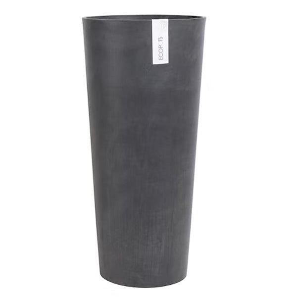VASO TONDO ALTO AMSTERDAM NERO D30XH50CM