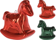 OFFERTA 6 CAVALLI A DONDOLO APPENDIBILI ROSSO/VERDE ASSORTITI 6CM