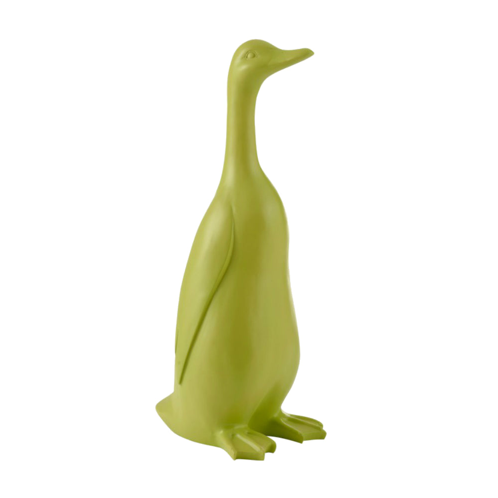ANATRA IN PIEDI RESINA VERDE L (32X40X91CM)